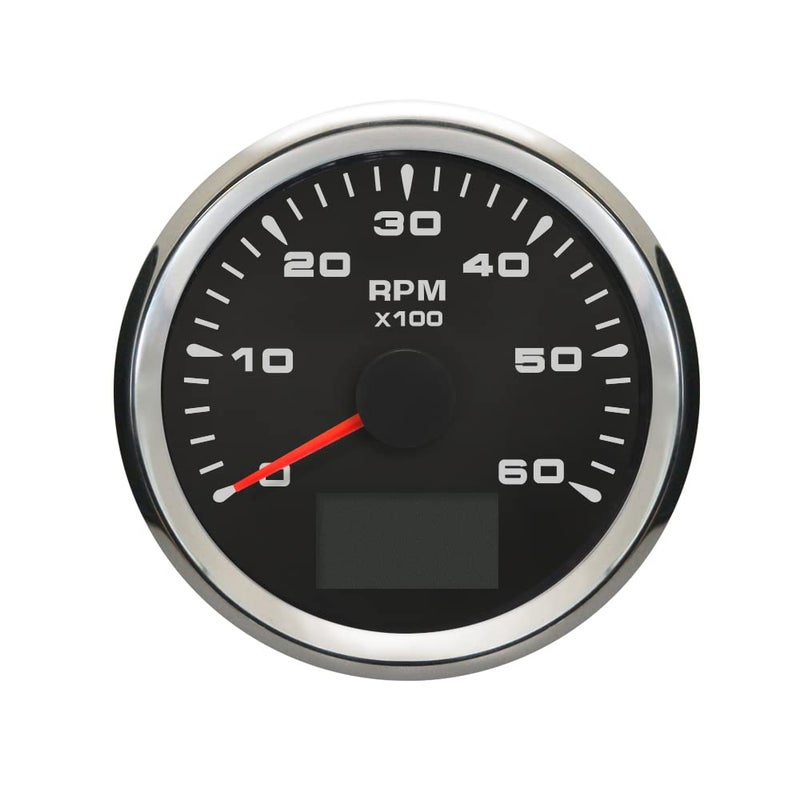 ELING Waterproof 0-6000RPM Outboard Tachometer RPM Gauge for Car Truck Boat Yacht with 8 Colors Backlight 85mm 12V 24V - Image 5